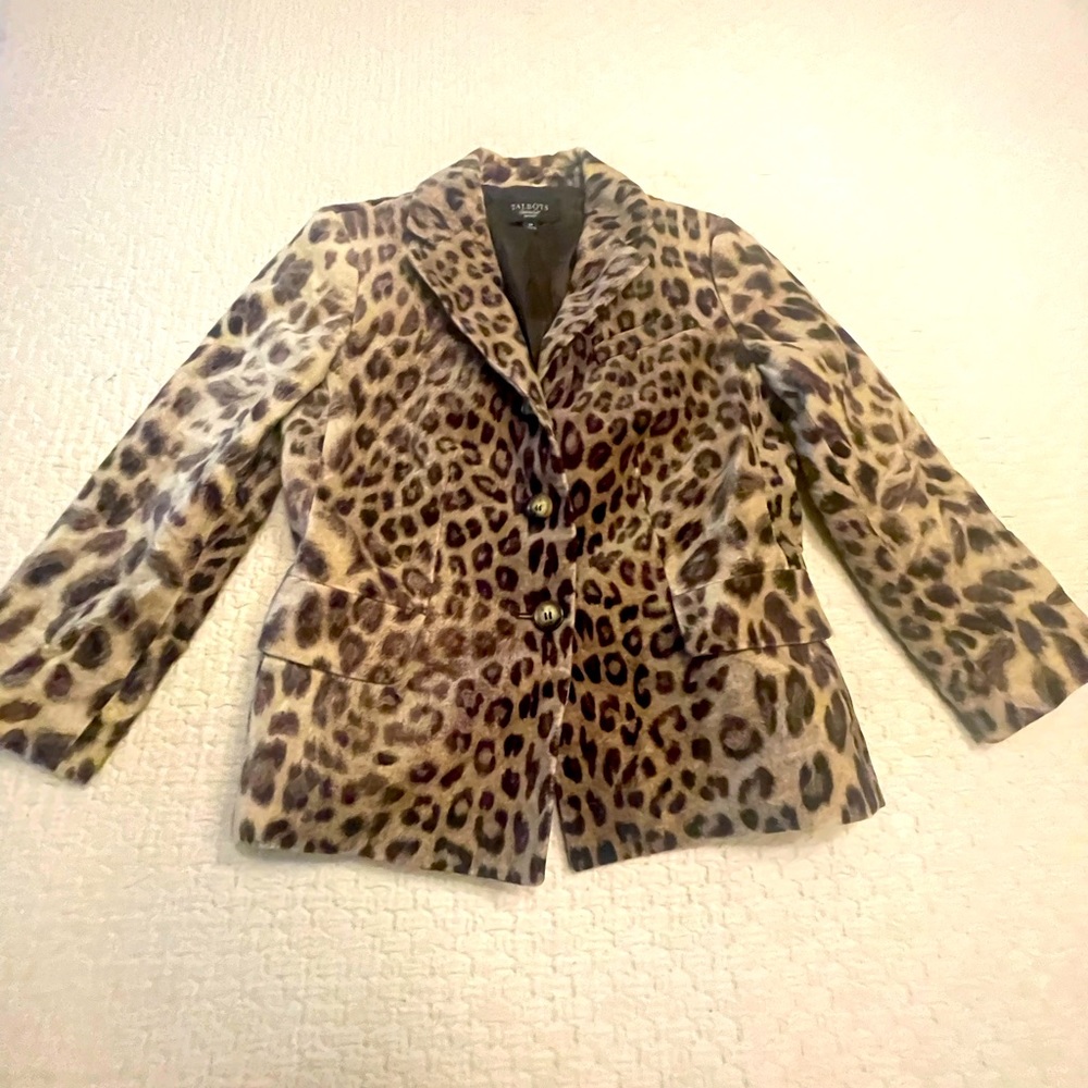 Talbots Leopard Print Jacket With 3/4 Sleeves. - image 1